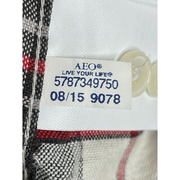 American Eagle Outfitters Men's Classic Fit Flannel Button Down Shirt Size Small - Picture 6 of 8